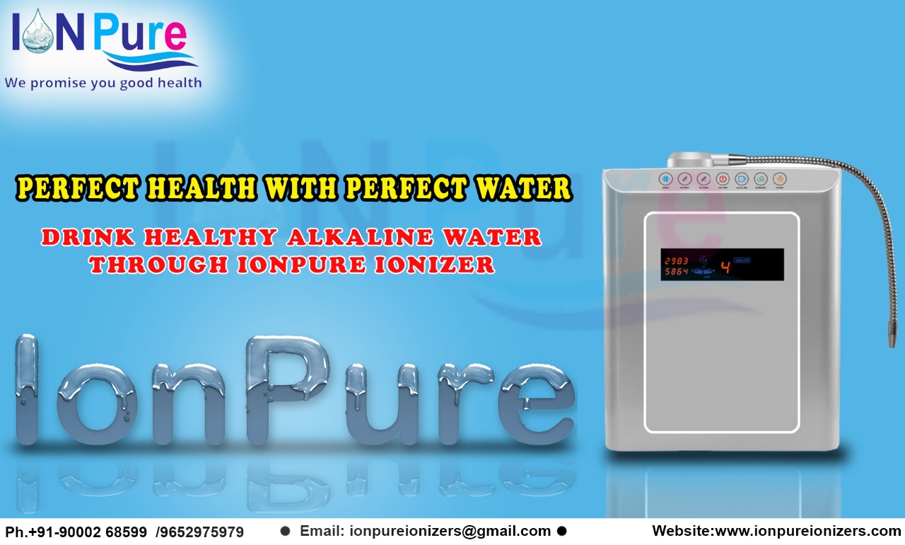 be healthy with IONPURE ALKALINE WATER