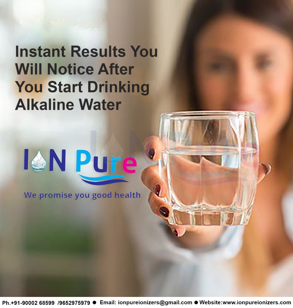 IONPURE ALKALINE WATER can give you immediate results